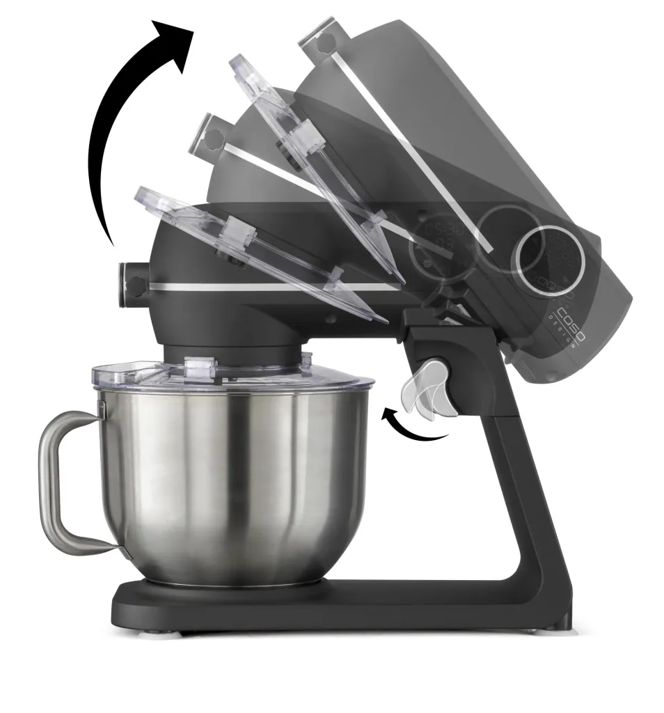 Küchenmaschine KM1800 Black E, Edelstahlschüssel 6 Liter