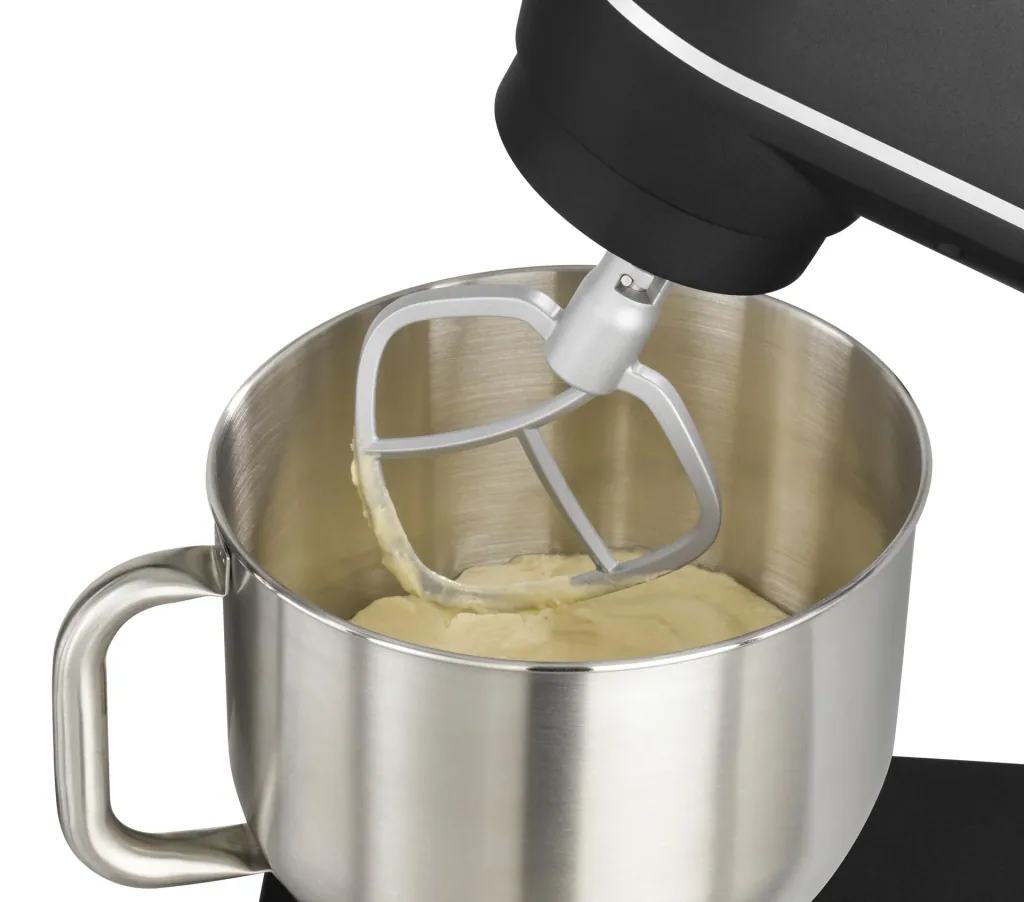 Küchenmaschine KM1800 Black E, Edelstahlschüssel 6 Liter