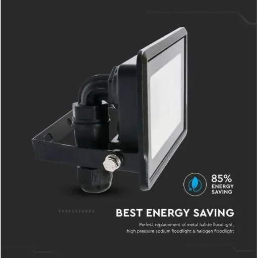 VT-128 LED-Flutlicht - 20W - 1510 Lm - 3000K - Schwarz