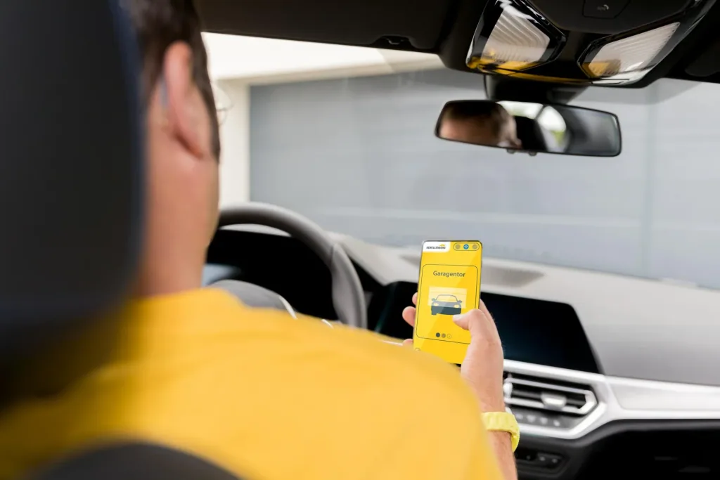 Smartphone Garagentoröffner mit LED