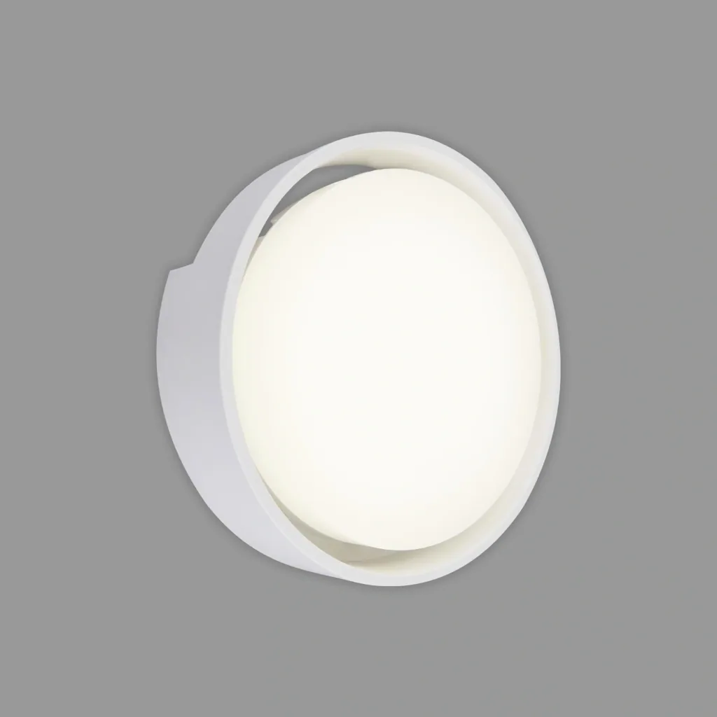 GENUA LED Außenwandleuchte, weiß, IP44, 18 Watt, 1.500 lm, 4.000 K