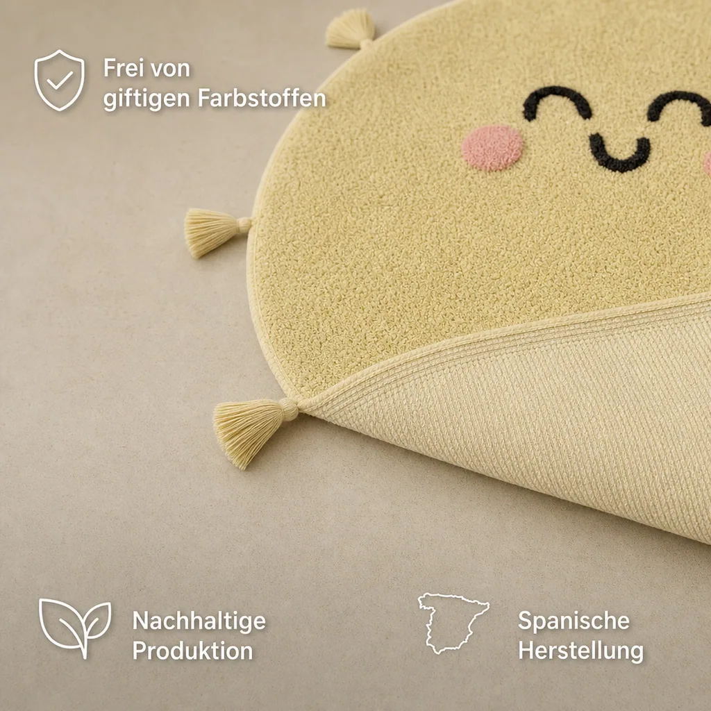 Lorena Canals waschbarer Teppich "Mr. Wonderful" Sonne