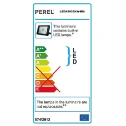 DESIGN-LED-STRAHLER MIT BEWEGUNGSMELDER - 50 W - NEUTRALWEIß