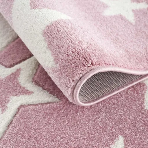 Livone Kinderteppich Galaxy Sterne rosa, Teppichgrösse: 160 x 230 cm