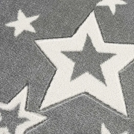 Livone Kinderteppich Galaxy Sterne grau, Teppichgrösse: 160 x 230 cm