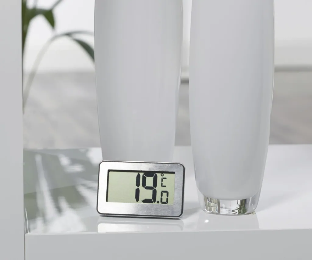 Digital Kühlschrank-Thermometer - misst von -20 bis +50 °C, Edelstahl
