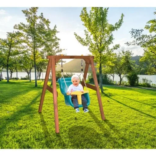 Babyschaukel Braun mit Sitz