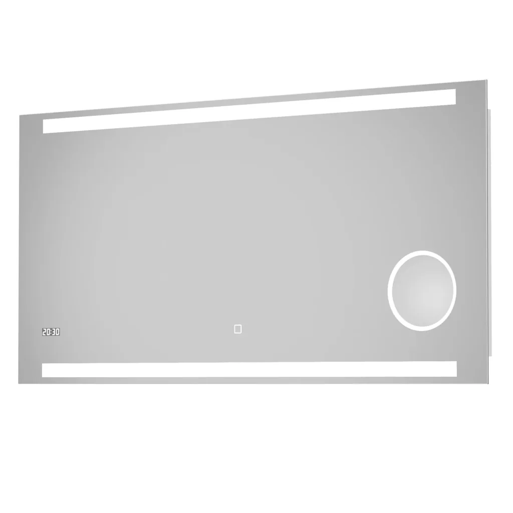 Badezimmerspiegel mit Beleuchtung, "King" - 120 x 60 cm - Lichtfarbe neutralweiß - Beleuchteter Kosmetikspiegel