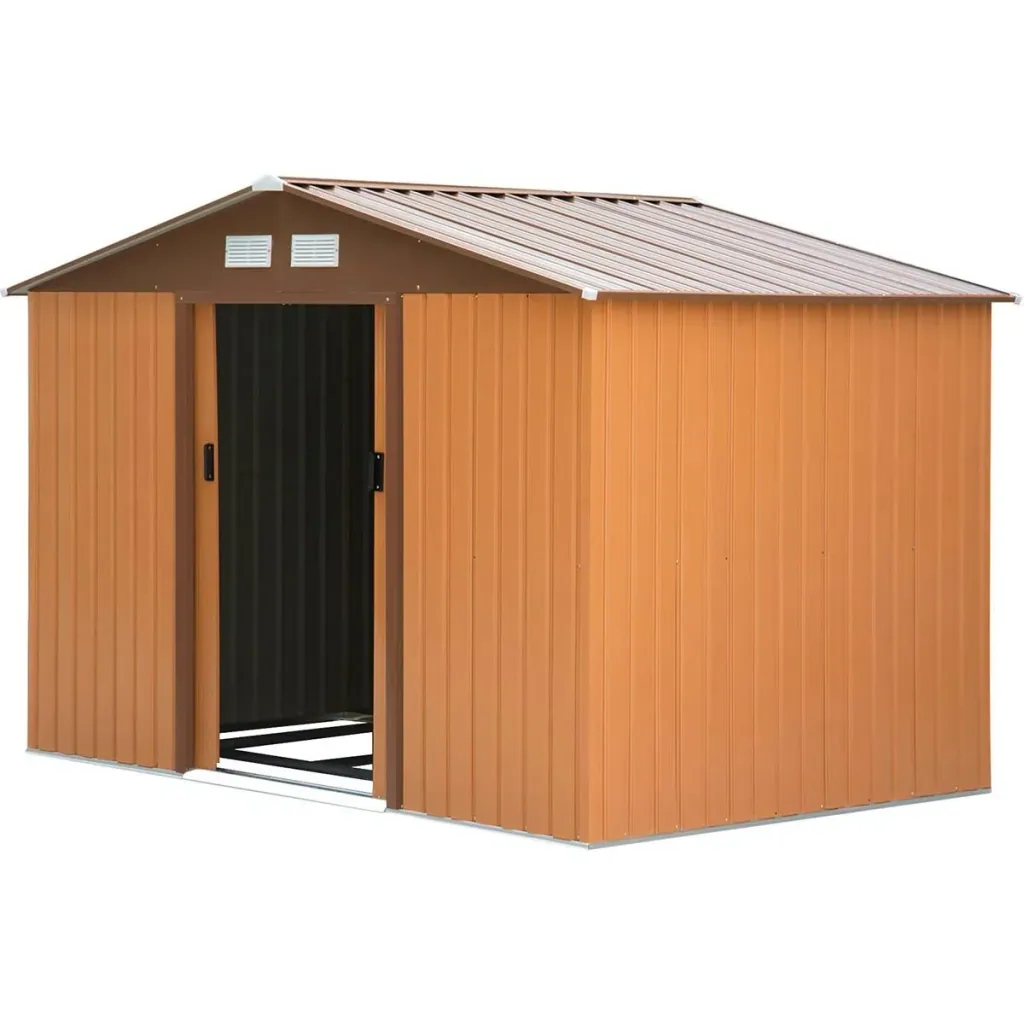 Werkzeugablage mit Grundplatte Metall Braun/Orange 277L x 195B x 192H