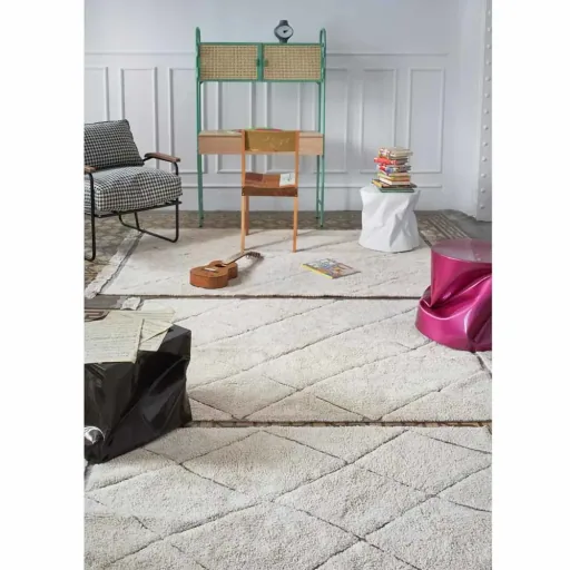 Lorena Canals Teppich Bereber waschbar & recycelt, Größe: 140 x 200 cm