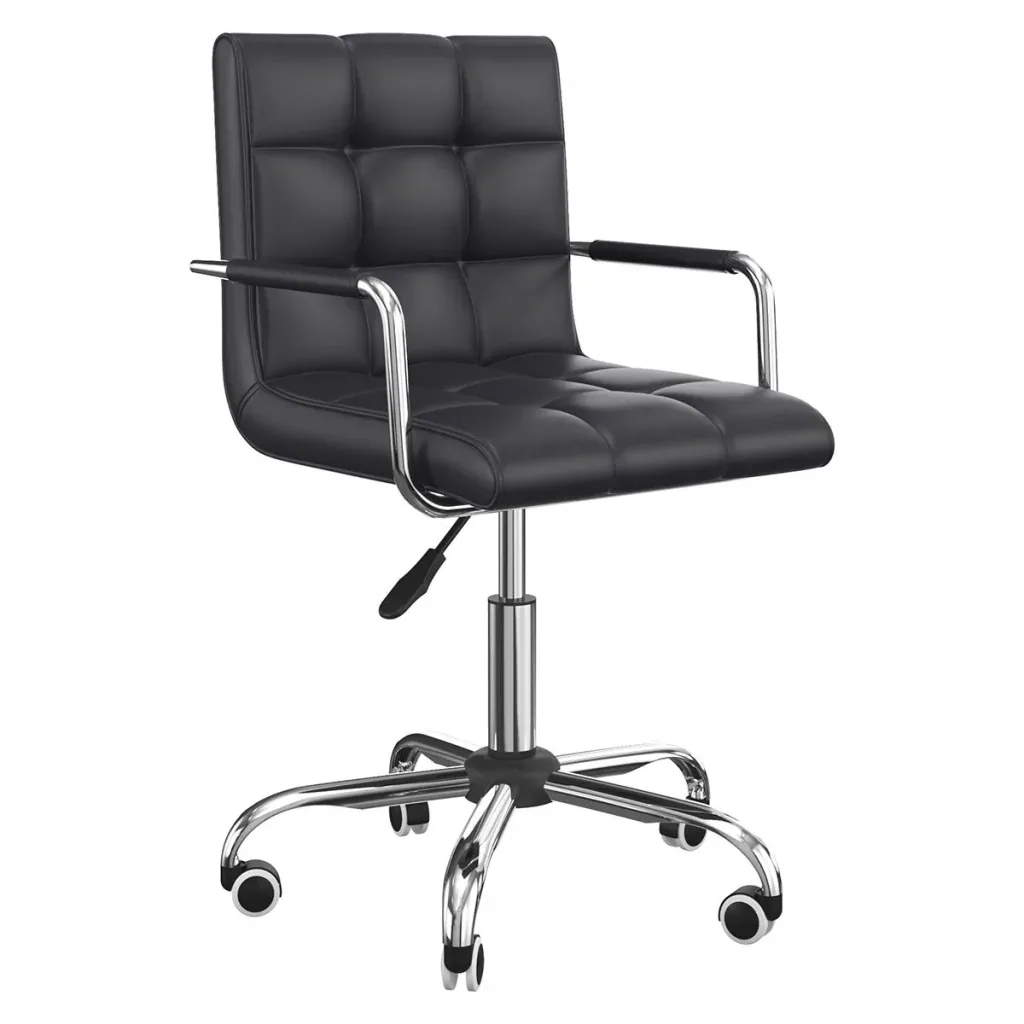 Drehhocker Kosmetikhocker Rollhocker Arbeitshocker in schwarz
