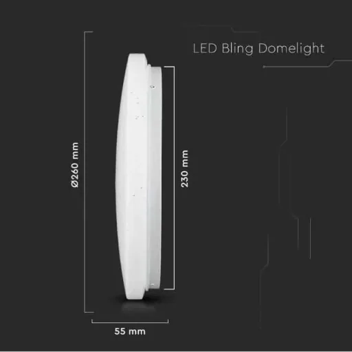 VT-8412-S LED-Deckenleuchte mit Sternabdeckung - 12W - 1200 Lumen