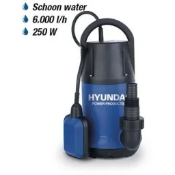Tauchpumpe inklusive 10M Gartenschlauch - 6000 l / h - 250W - für klares und leicht verschmutztes Wasser