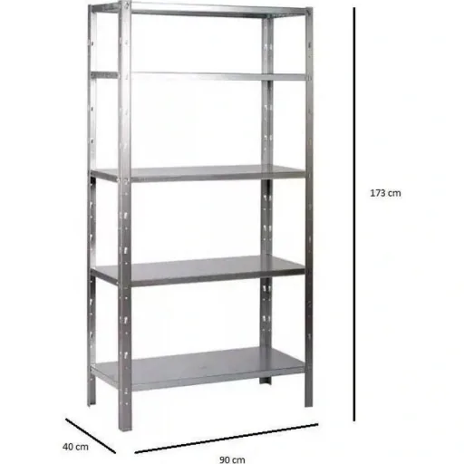 2 Stück Metall-Lagerregal / Regaleinheit mit 4 Fachböden - 340kg Tragkraft - 180x90x40cm - Clicker 85 H180