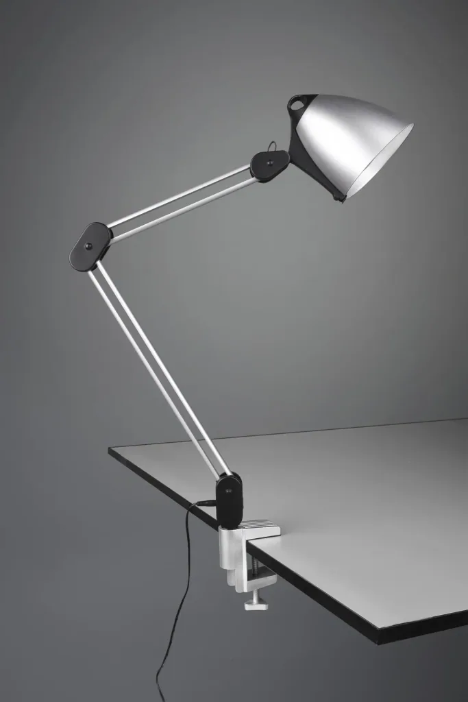 LED-Klemm-/Tisch-/Wandleuchte NADAL, 6,8W, 3000-5000K, 640 lm, Touch-Dimmer, Farbe titanfarbig/schwarz