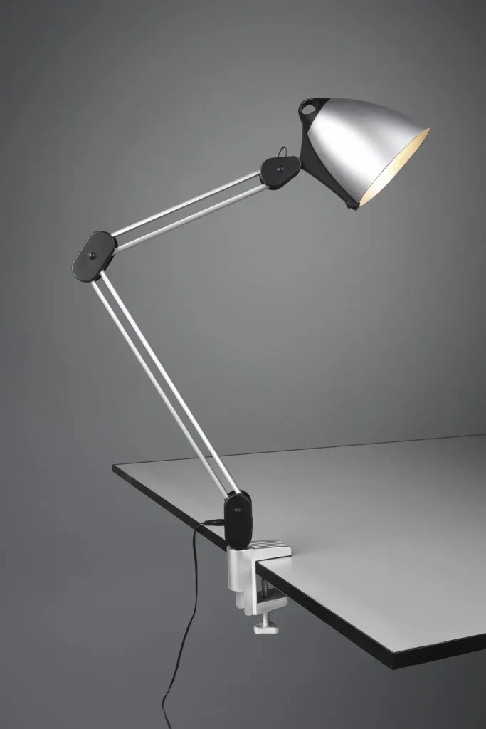 LED-Klemm-/Tisch-/Wandleuchte NADAL, 6,8W, 3000-5000K, 640 lm, Touch-Dimmer, Farbe titanfarbig/schwarz