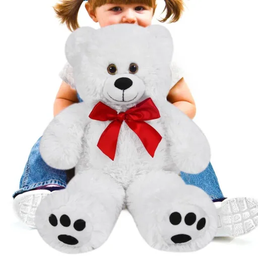 Teddybär L Weiß 50cm