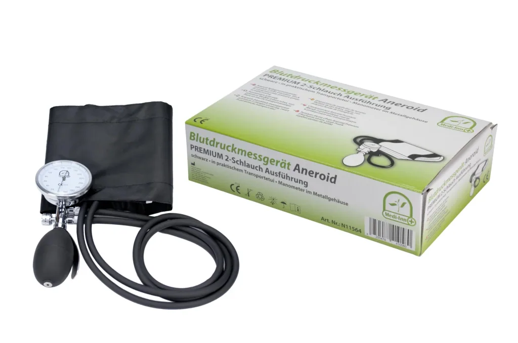 Oberarm-Blutdruckmessgerät "Aneroid Premium", Schwarz
