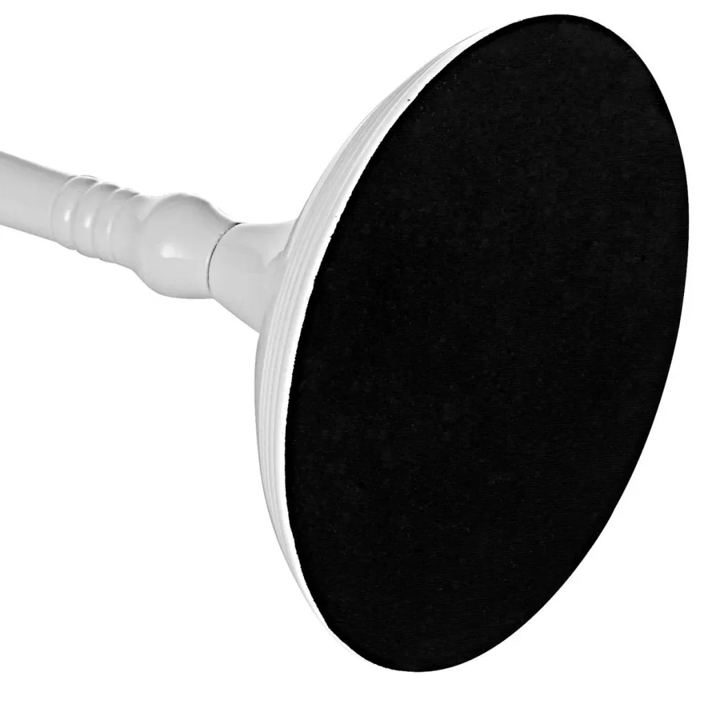 Kerzenleuchter weiß glänzend Aluminium 60cm 5-armig
