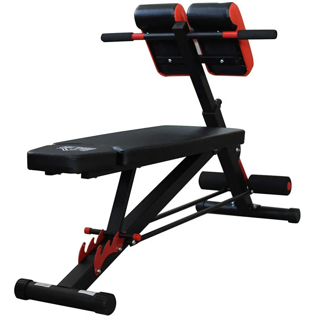 Hantelbank Fitnessbank Schrägbank Multifunktion Bauchtrainer Verstellbar Edelstahl Schwarz 64 x 146 x 73,5-85 cm