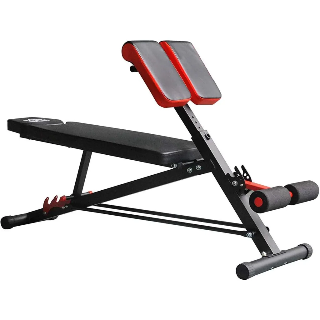 Hantelbank Fitnessbank Schrägbank Multifunktion Bauchtrainer Verstellbar Edelstahl Schwarz 64 x 146 x 73,5-85 cm