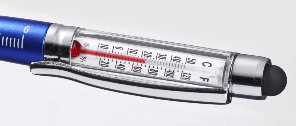 Kugelschreiber mit Thermometer