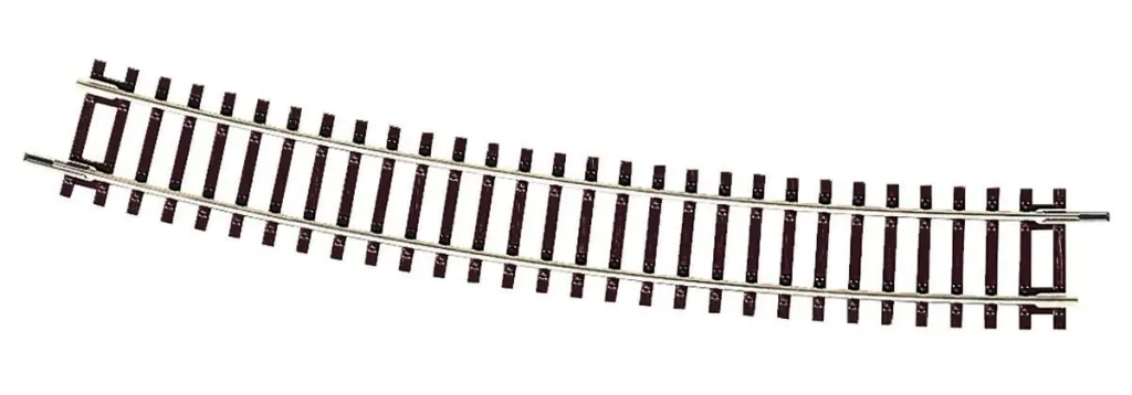 12 Stück Gebogenes Gleis R9, Radius 826,4 mm, Bogenwinkel 15°
