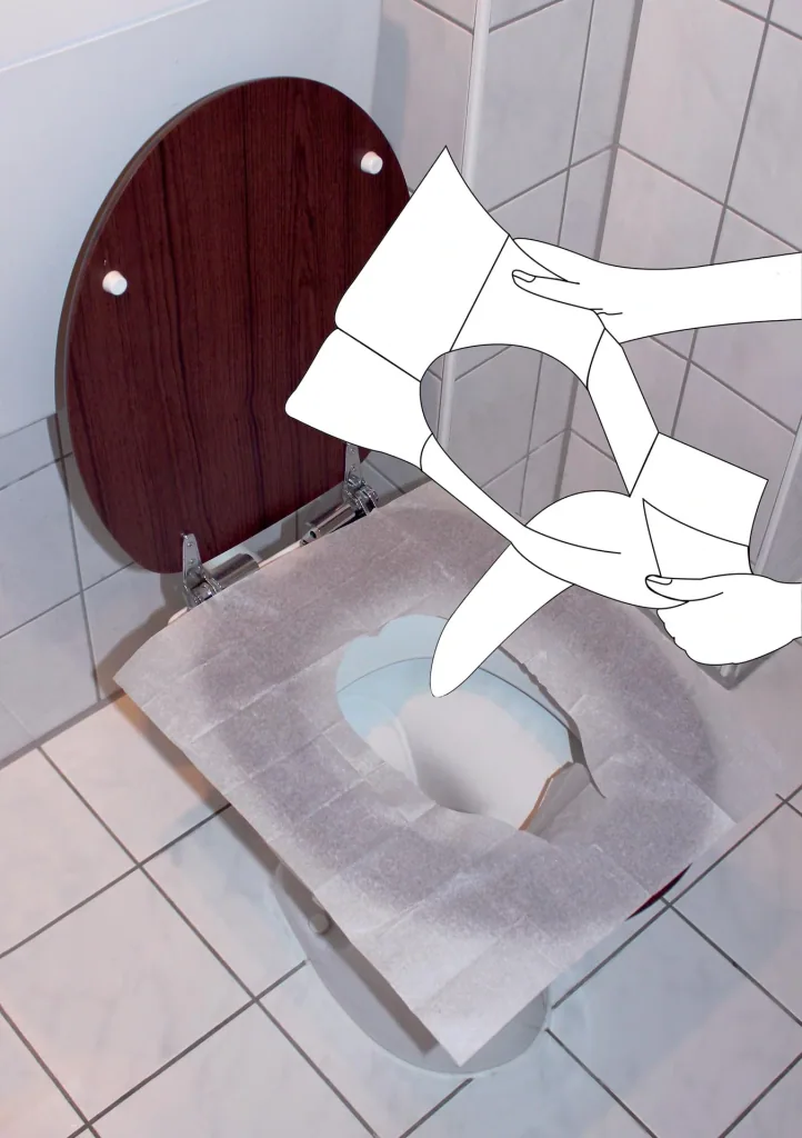 Toilettenbrillenabdeckung 10 Stück, Einweg, 5er-Pack