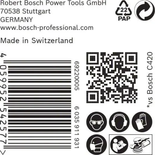 Schleifblatt C470, 150 mm, K80, EXPERT, 50 Stück