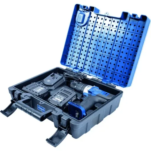 Akku-Bohrschrauber-Set 20V - Inkl. 2x 2Ah Akku, Ladegerät, Koffer, 206er Akkupack, Schraubendreher-Set