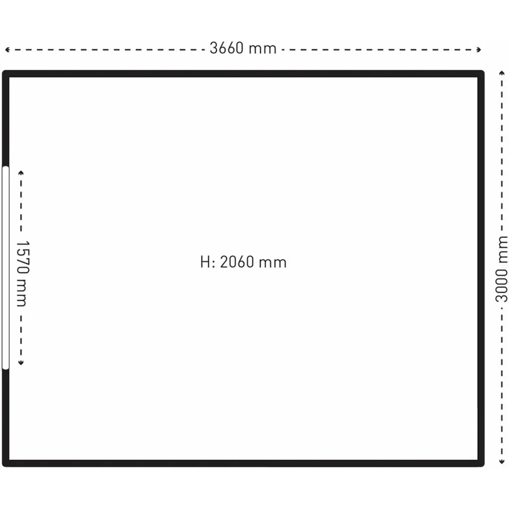 Absco Regent WG30372RK Metallschuppen - 300x366x206 cm
