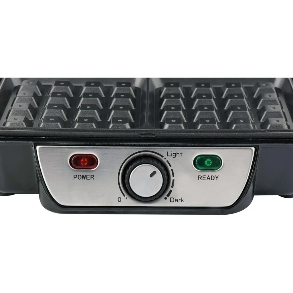 Waffeleisen - 1100W - 4 Waffeln - Antihaftbeschichtung