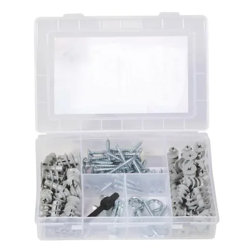 Universaldübel UX Meister Box mit Schrauben, Haken, 101 tlg.