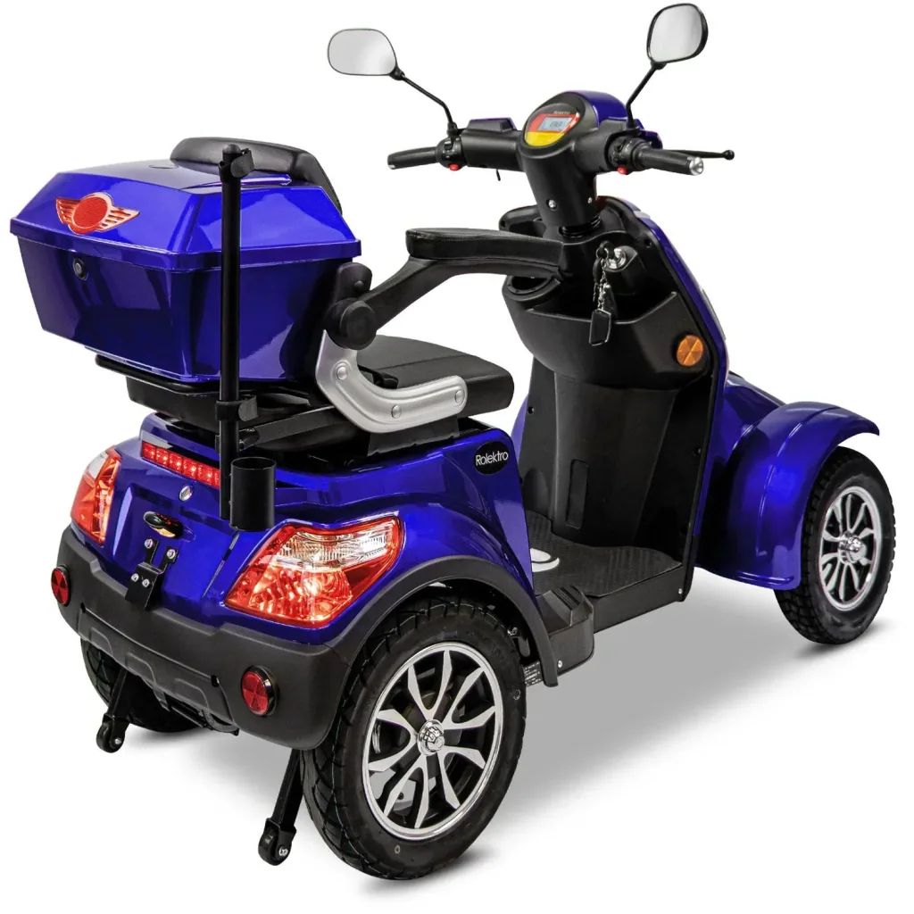 E-Quad 25 V3 Lithium Blau, 1.000 Watt + Getränkehalter