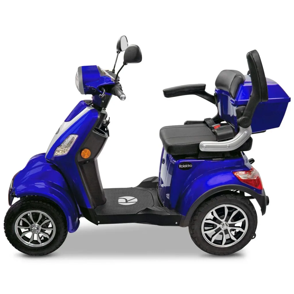 E-Quad 25 V3 Lithium Blau, 1.000 Watt + Getränkehalter