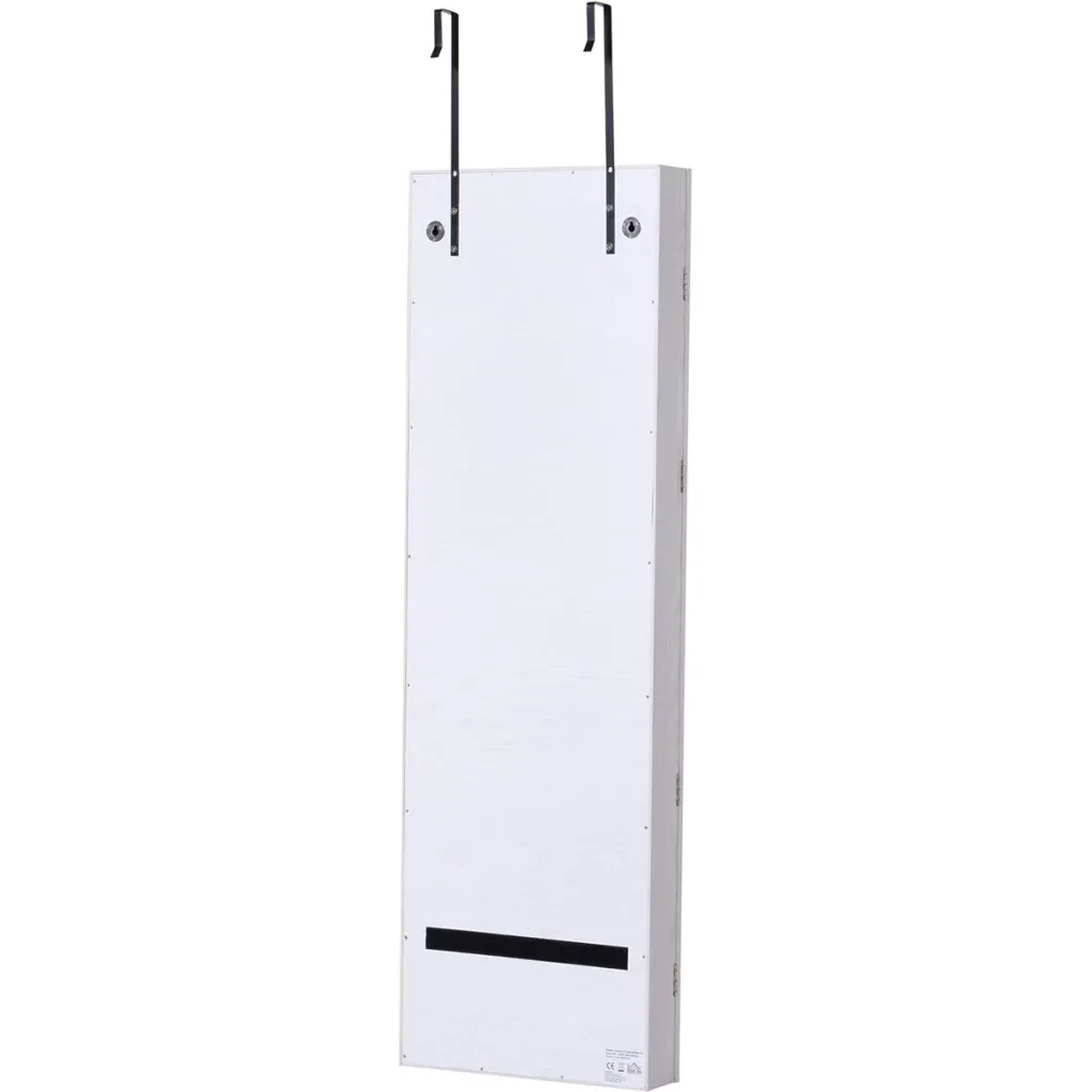 LED Schmuckschrank mit Spiegel hellgrau