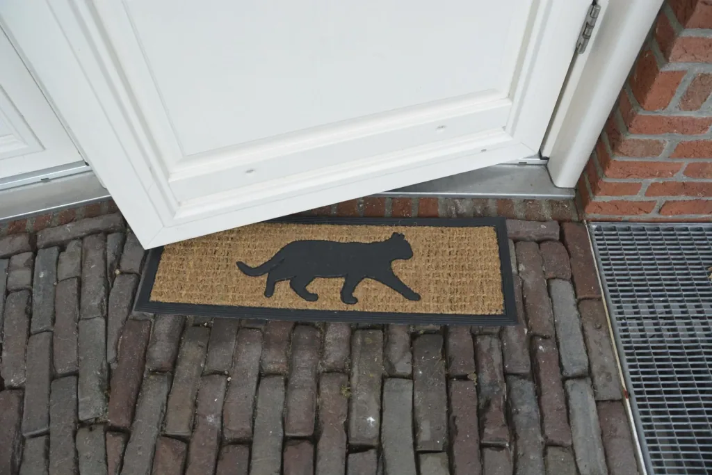 Stufen Fußmatte Gummi/Kokos Katze