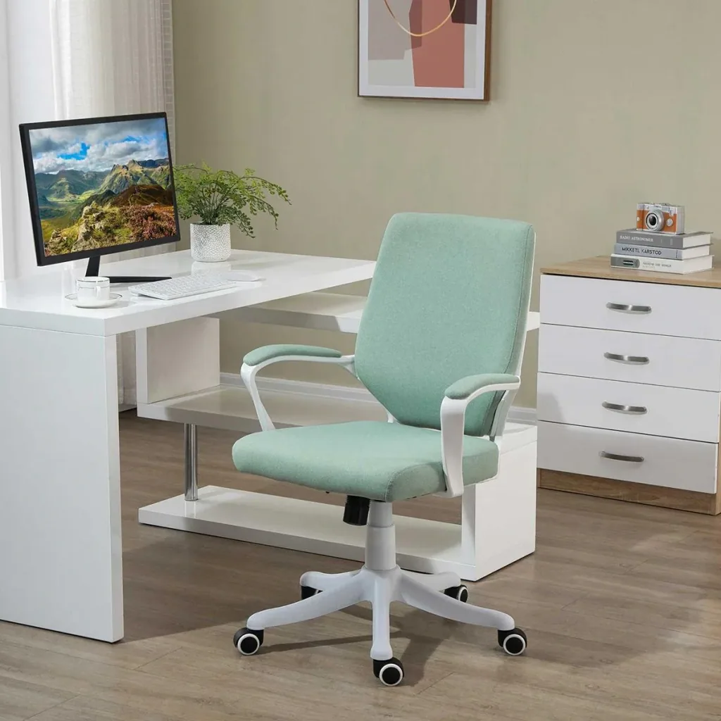 Bürostuhl Schreibtischstuhl Home-Office-Stuhl mit Wippenfunktion Rückenlehne höhenverstellbarer dick gepolstert ergonomi