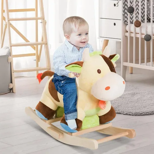 Schaukelpferd Kinder Schaukel Kuh Schaukeltier