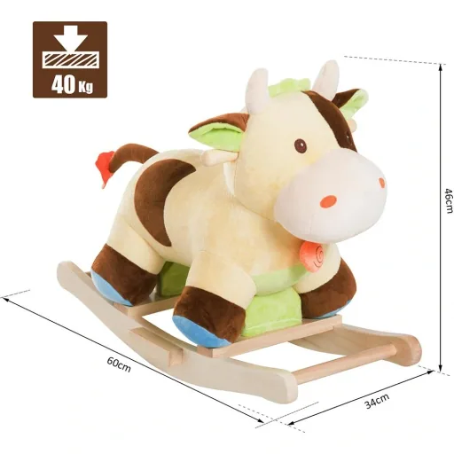 Schaukelpferd Kinder Schaukel Kuh Schaukeltier