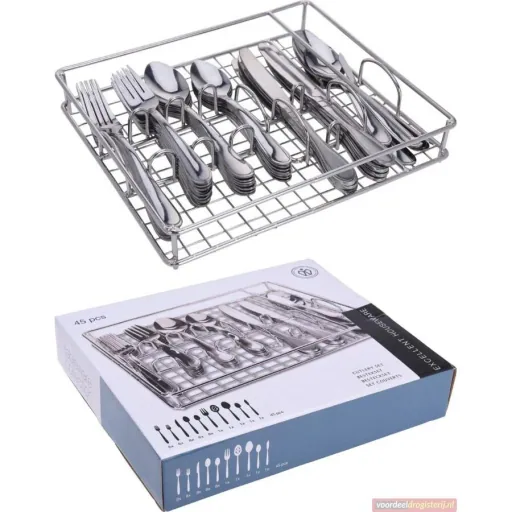 Excellent Houseware - Besteckset - 45 Teile - 8 Personen