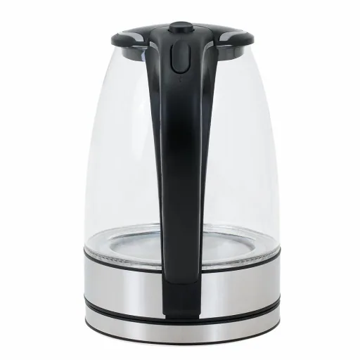 Wasserkocher schwarz/silbern Glas/Edelstahl 1,7L