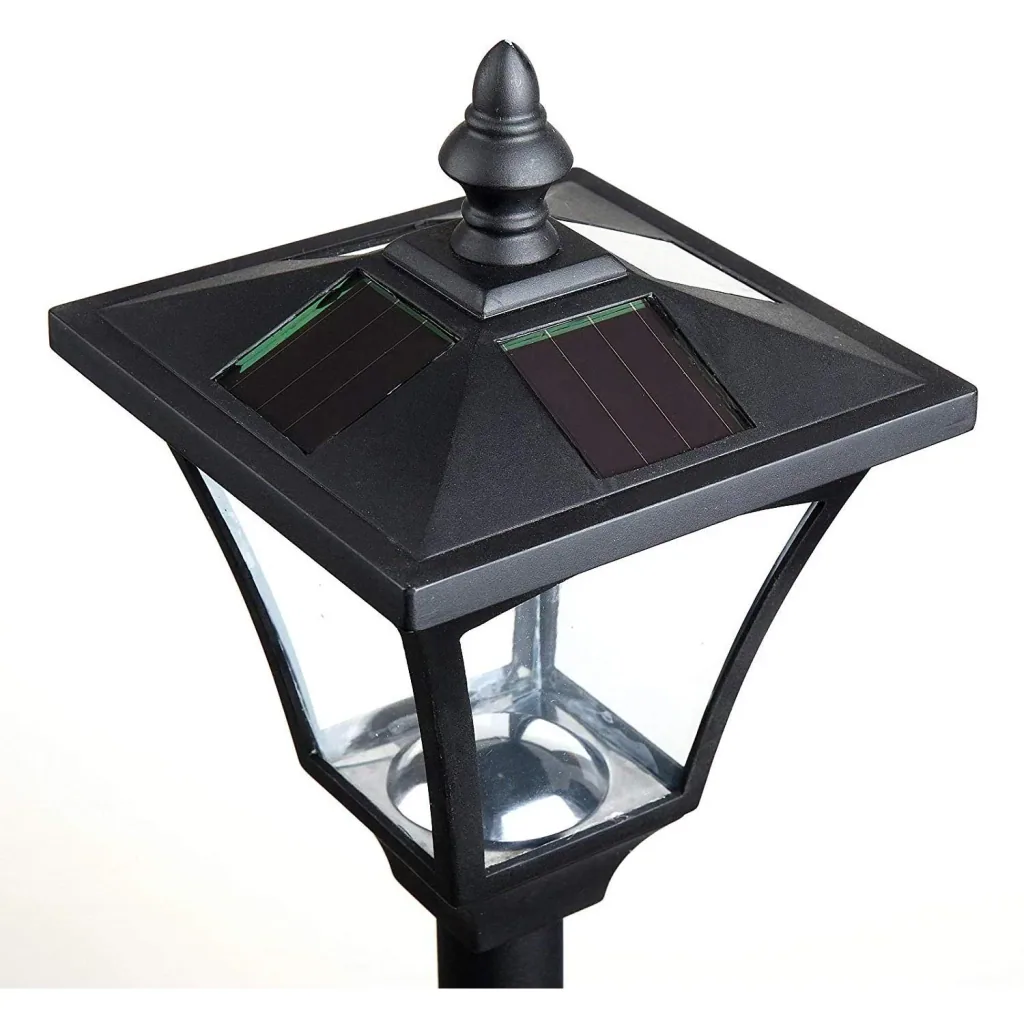 Gartenlaterne Solar Laterne 10 Lumen Schwarz H120cm
