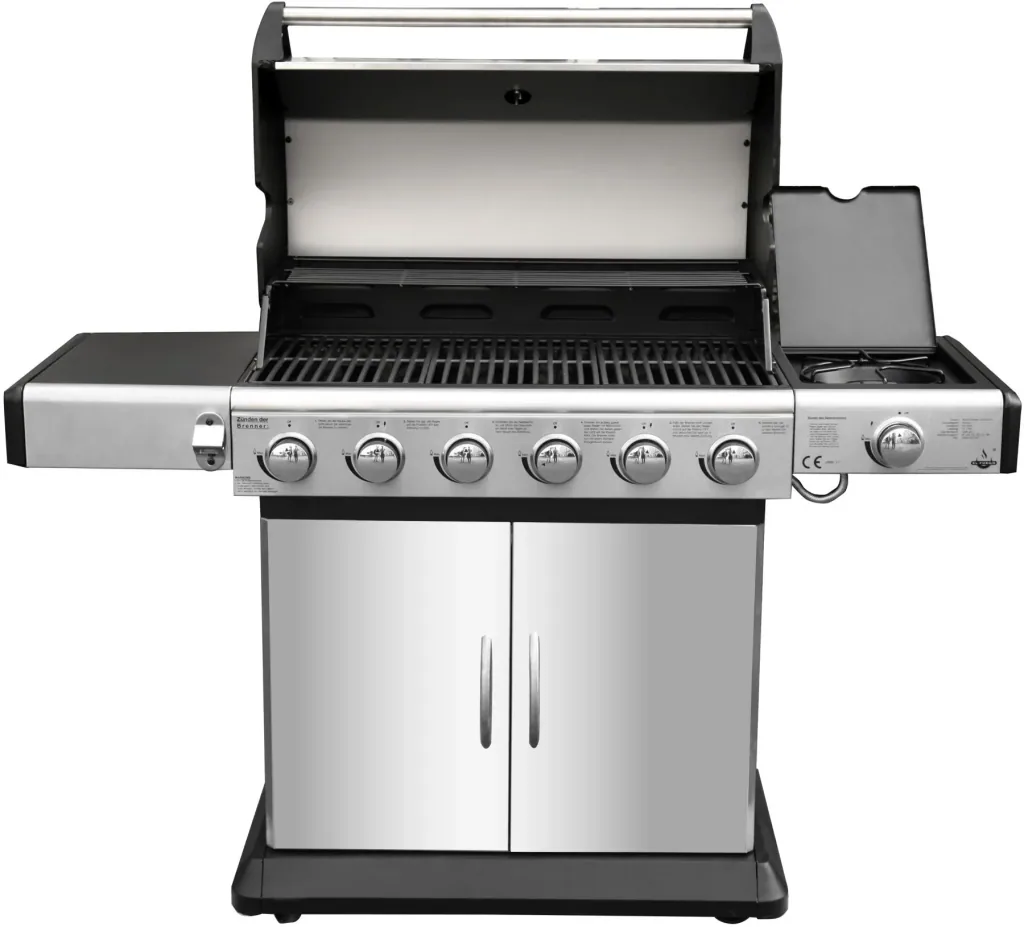 Gasgrill "Deluxe" 6+1 Brenner, 21,1 kW Gesamtbrennerleistung