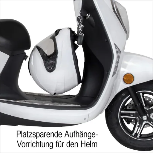 Kompakt E-Roller "Roma" 45 km/h weiß