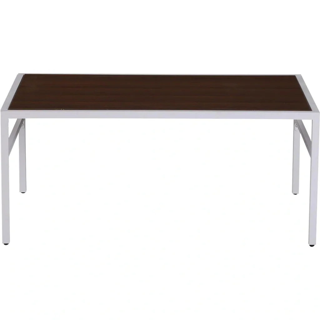 Vintage Couchtisch Beistelltisch Wohnzimmertisch Sofatisch Metallgestell gemasert 106 x 68 x 46 cm