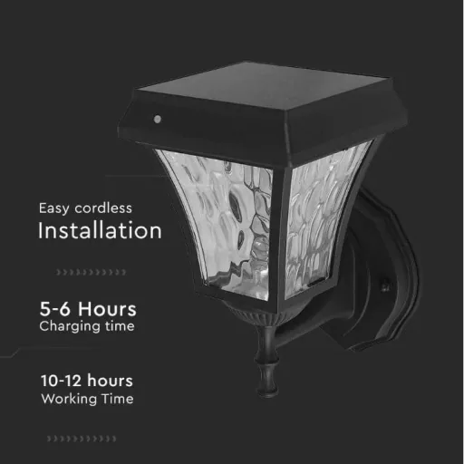 VT-982 Valencia Solar-Wandleuchte Solar-LED-Lampe - 3 Lichtfarben