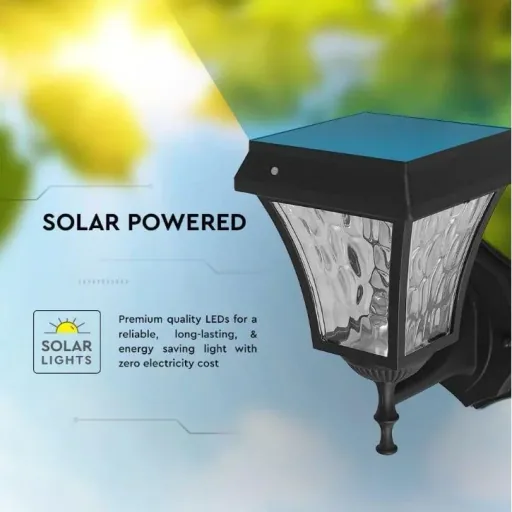 VT-982 Valencia Solar-Wandleuchte Solar-LED-Lampe - 3 Lichtfarben