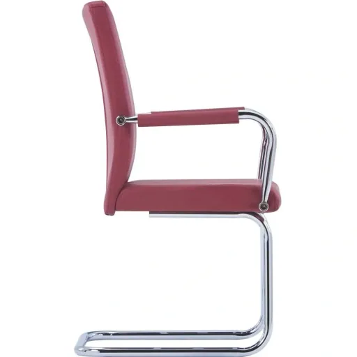 Esszimmerstühle 2-Sitzer Kunstleder rot