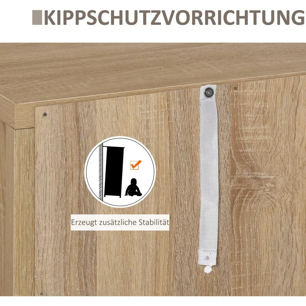Nachttisch mit Schubladen natur